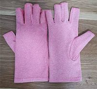 Compression Arthritis Gloves for Men Women Hand Gloves Relieve Rheumatoid & Osteoarthritis Pain, Carpal Tunnel Aches (Pink, Medium)