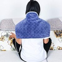 JMung Electric Heating Pad Neck and Shoulder with 9 Levels Temperature Settings for Abdominal Arthritis & Body Pain Relief