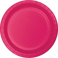 Creative Converting 553277 Touch of Color 96 Count Dinner/Large Paper Plates, Hot Magenta