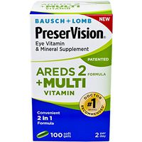 PreserVision AREDS 2 Plus Multivitamin Vitamin and Mineral Supplement, Soft Gels, 100 Count