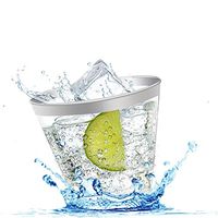 Moviltex 100 Pack 9oz Plastic Disposable Cups - Elegant Party Rimmed Glasses with Metallic Trim - BPA-Free, Non-Toxic, Eco-Friendly, Fancy Glassware Alternative for Wine & Champagne (Silver)