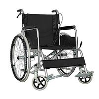 ChenCheng Wheelchair Foldable Portable Senior Multifunction Lightweight Trolley New Three-Size Wheels, Medical Supplies (Size : B)