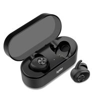 Ispider True Wireless Earbuds Bluetooth 5.0 Headphones, Sports in-Ear TWS Stereo Mini Headset w/Mic Bass IPX5 Sweatproof Easy Pair Noise Cancelling Earphones for Phone Calls with Battery Charging Case
