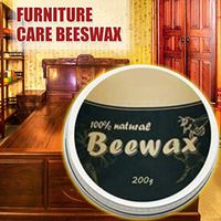 Wood Seasoning Beewax - Home Natural Beeswax Furniture Polish, All-Purpose Beewax for Wood Cleaner and Polish Wipes, New Furniture Care Multipurpose Natural Beeswax (1 x Beewax 200g)
