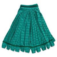 Tube Mop, Microfiber, Green, Medium, 1-in Green Headband, New