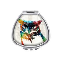 Luxcase Colorful Owls Custom Sector Silver Pill Box Pocket Medicine Tablet Holder Pill Decorative Case Wallet