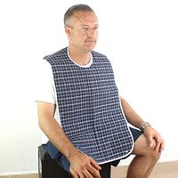 Large Waterproof Adult Mealtime Bib Clothes Clothing Protector Dining Cook Apron