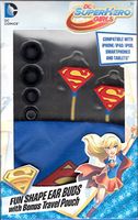DC SuperHero Girls Ear Bud Headphones -Supergirl Shield