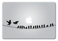 Birds on Wire Apple Macbook Laptop Decal Vinyl Sticker Apple Mac Air Pro Retina