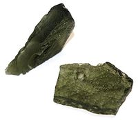 Moldavite Rare Natural High Vibration Crystal Genuine 7.4 G Set MOLD17S2428