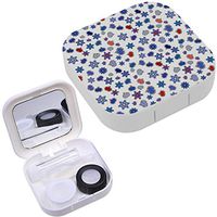 Portable Contact Lens Case Box Travel Kit Mirror + Bottle + Tweezers Container Holder [ Raster Valentines Day Card ]