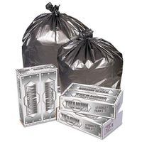 PITTI3947S Titanium Low-Density Can Liners, 40-45 gal, 1.7 mil, 39 x 47, Silver