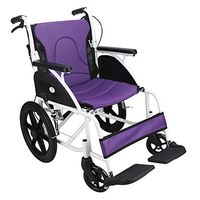 FLYSXP Wheelchair Aluminum Alloy Disabled Elderly Travel Car Portable Transport Folding Travel Chair Wheelchair