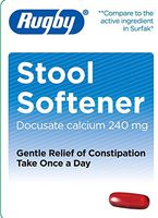 Major Docusate Calcium Stool Softener 240 mg, 100 Softgels Per Bottle (6 Pack)