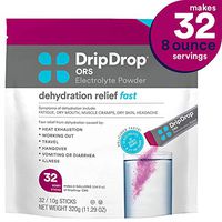 DripDrop ORS – Patented Electrolyte Powder for Dehydration Relief Fast - For Workout, Hangover, Illness, Sweating & Travel Recovery - Berry - 32 x 8oz Servings