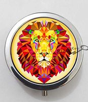 BlackKey Animal Lion 3-Compartment Decorative Pocket Gift Box Case Organizer for Pill, Color 1 -1836