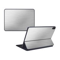 MightySkins Skin Compatible with Apple iPad Pro Smart Keyboard 11" - Cold Steel | Protective, Durable, and Unique Vinyl Decal wrap Cover | Easy to Apply, Remove, and Change Styles | Made in The USA