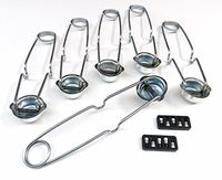 SPARK LIGHTER WITH FLINTS IGNITOR SPARKER FOR TORCH - 6 STRIKERS & 10 FLINTS (E13)