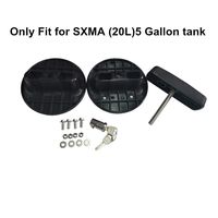 Black Fuel Pak Gasoline Oil Mounting Bracket Kit PM Pack Mount Lock Only Fit for SXMA 5 Gallon Fuel(2 Pack)