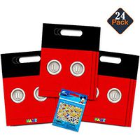 Disney Mickey Mouse Clubhouse Treat Bags - 24 Mickey Mouse Party Favors Bags (24 Ct, Party Supplies)