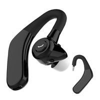 Bluetooth Headset Ear Hook Business Headphone Dual Batteries 12H Playing Time 360° Rotatable Driving Wireless Earphones with Mic HD Stereo Phone Call