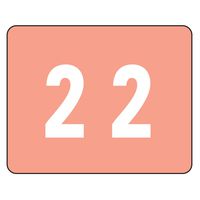 Smead DCCRN Numeric Color-Coded Numeric Labels, Number 2, Pink, 500 Labels per Roll (67342)