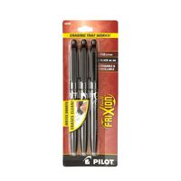 Pilot 0375095 FriXion Ball Erasable Gel Pens 3Pkg Black