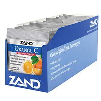 ZAND Herbalozenge Lozenges, Orange C, Natural Orange Flavor , 15 lozenge bags, 12 Count