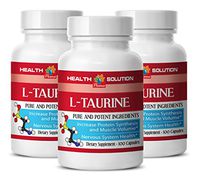 Taurine Energy - L-Taurine 500MG - Increase Athletic Performance (3 Bottles)