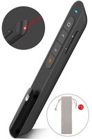 Wireless Presenter Pointer, Presentation Remote Presentation Clicker for mac, Laser Pointer 2.4GHz USB Powerpoint PPT Clicker Flip Pen for Office Teacher,Support Hyperlink (Black)