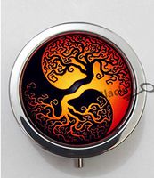 BlackKey Yin and Yang 3-Compartment Decorative Pocket Gift Box Case Organizer for Pill, Color 1 -192