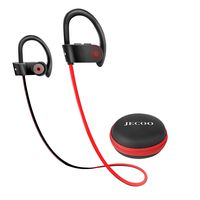 Bluetooth Headphones, IPX7 Waterproof Wireless Sport Earphones HD Stereo Sound Sweatproof in-Ear Earbuds with Mic Noise Cancelling Headsets for Gym Running Workout 8 Hours Playtime