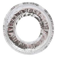 Thaweesuk Shop 20 pcs. Aluminum Foil Round Gas Burner Disposable Bib Liners Stove Covers Wholesale 7.5" Round 3-1/4" Expandable to 4" of Set