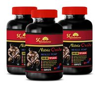 Bodybuilding Nitric Oxide - Nitric Oxide Muscle Pump 2400Mg - Nitric Oxide l arginine - 3 Bottles 270 Capsules