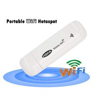 Portable Fast Speed Mobile Hotspot 3G Wi-Fi Modem Wireless Mini USB WiFi Router with SIM Card Slot Support 2/3G netowork for Car car or Bus