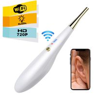 HD Otoscope Ear Camera, Laaguu Otoscope iPhone Earwax Cleaner Ear Cleaning Endoscope 2.0 MP Ear Scope Otoscope Camera Tool Ear Cleaner with 6 Led Lights for iPhone/iPad, Android Phone & Windows PC