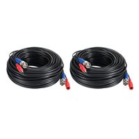 Anlapus 2 Pack 60ft All-in-One BNC Video Power Cables, BNC Extension Wire Cord for CCTV Camera DVR Surveillance System