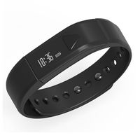 Sport Fitness Tracker, Joso Heart Rate Fitness Wristband Smart Watch Waterproof IP67 Activity Tracker Smart Bracelet with Stopwatch, Pedometer, Calorie Step Counter, Sleep Quality Monitoring - Black