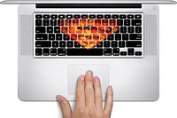 Comic Book Hero Macbook Keyboard Decals (Fits 13, 15 inch Air/Pro/Retina) by Compass Litho