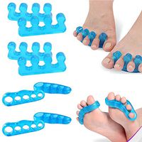 Toe Separators, (4 Pairs) Bunion Corrector and Bunion Relief from Joint Discomfort, Fighting Bunions, Hammertoes or Just Plain Old Tired Tootsies, 4 Pair