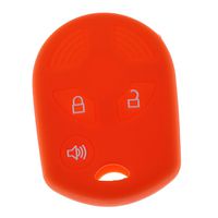 MonkeyJack Silicone Key Protective Cover 3 Buttons Key Fob Case for Ford Kuga Fashion Color - Orange
