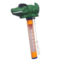 Ugthe Infant Products Crocodile Animal Floating Thermometer with Lanyard for Baby Bath Swimming Pool - Glasses Crocodile