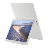 10 Inch Tablet Phone,8 Core Tablets PC,Android 8.0,Octa Core，1920x1200 IPS,4GB RAM,64GB ROM,3G 4G LTE Double SIM WiFi GPS (White)