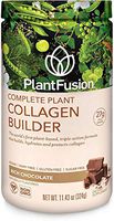 PlantFusion Collagen Builder Plant Based Peptides Protein Powder | Vegan Collagen Supplement |Collagen Building, Skin Hydration, Joint Support, Healthy Hair, Gluten-Free, Non-GMO, Chocolate, 11.42 Oz