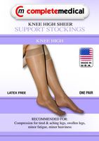 Scott Specialties (v) Ladies' Sheer Firm Support Md 20-30mmhg Knee Highs Beige