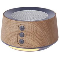 White Noise Machine for Baby Sleep & Relaxation, Letsfit Sound Machine with 14 Soothing Soundtracks, Adjustable Night-Light Sleep Machine for Nursery, Office Privacy and Household. Wood Grain Edition