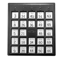 Braille Plastic Bingo Boards -Set of 20