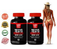 Testosterone Booster for Men - TESTOBOOSTER 855 with Fenugreek, L-Citrulline, Zinc, Tribulus Terrestris, Nettle Leaf, Ginseng and Vitamin D (2 Bottles 120 Capsules)