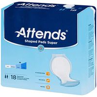 Attends SPS Shaped Pads, Super Level, 24.5" Length (Pack of 72)