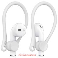 Earhooks,Wulidasheng Bluetooth Earphones & Headphones,2Pcs Mini Anti-Fall Bluetooth Headset Earhooks Earphone Holder for Air-pods 1 2 - White